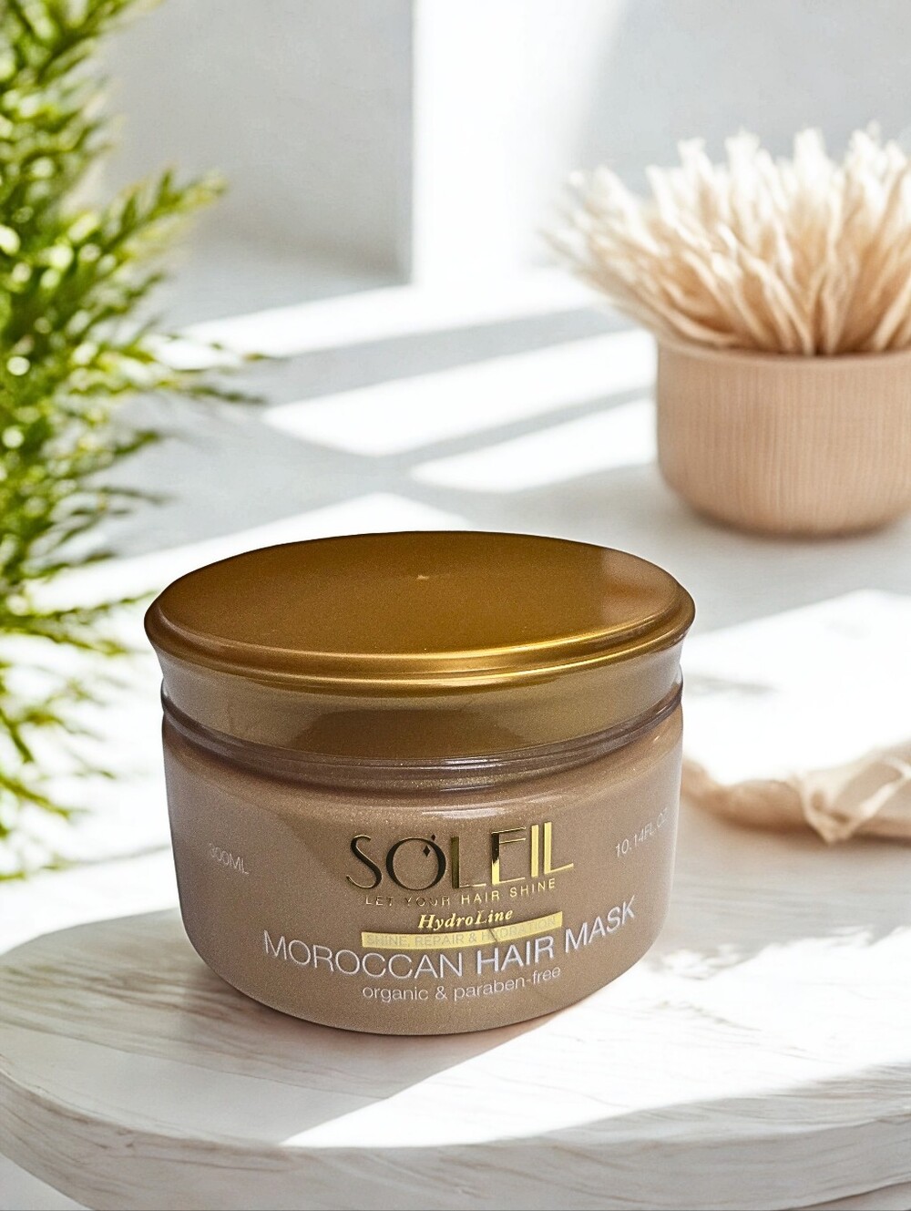 Soleil HydroLine Moroccan Hair Mask 500mL | Deep Repair & Hydration | Sealed